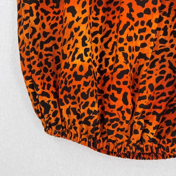 INDAH Gemma Tube Top Womens Small Medium Orange Black Cheetah Animal Print NWT - Picture 7 of 16